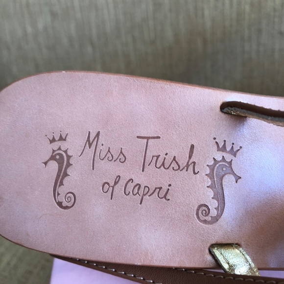 Miss Trish of Capri Beaded Thong Heel 9.5 - Picture 2 of 5